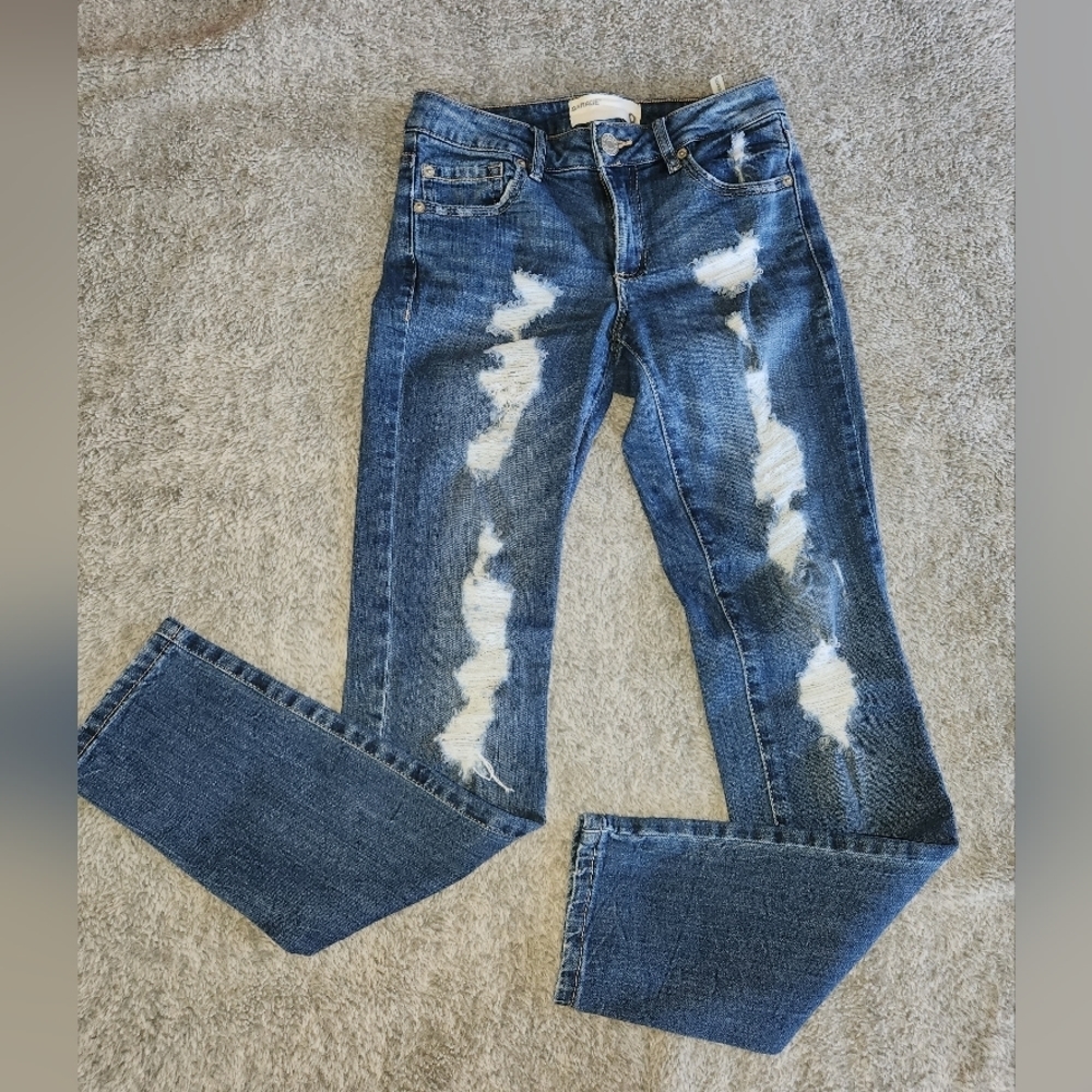 GARAGE super skinny distressed jeans Women's Sz 0